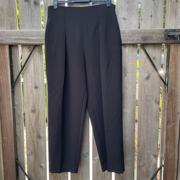 Women’s Wide Leg Pants Pleated High Waist Ankle 1.STATE Trouser Size 14 - Picture 3 of 9